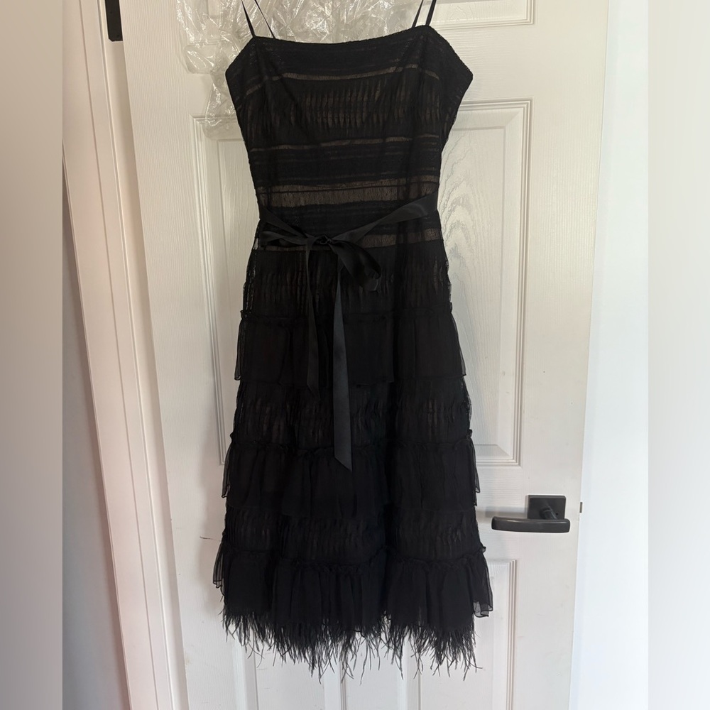 BCBGMaxAzria Black A-Line Cocktail Dress